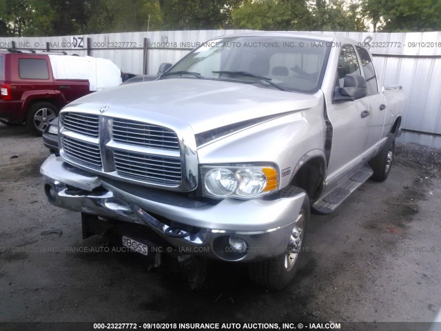 3D7KS28D95G733372 - 2005 DODGE RAM 2500 ST/SLT SILVER photo 2