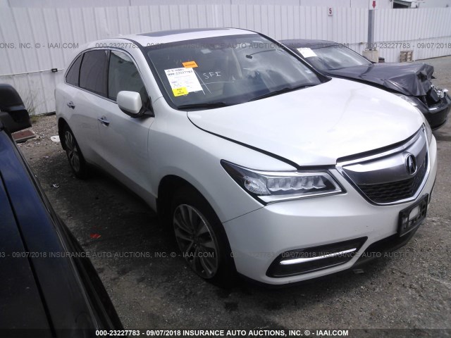 5FRYD3H4XGB008021 - 2016 ACURA MDX TECHNOLOGY WHITE photo 1