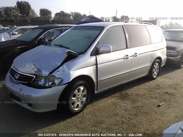 5FNRL18913B002868 - 2003 HONDA ODYSSEY EXL GRAY photo 2