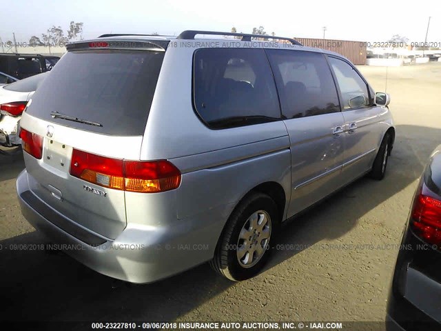 5FNRL18913B002868 - 2003 HONDA ODYSSEY EXL GRAY photo 4