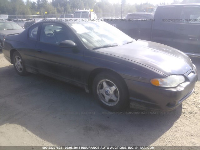 2G1WX12K149215286 - 2004 CHEVROLET MONTE CARLO SS შავი ფოტო 1