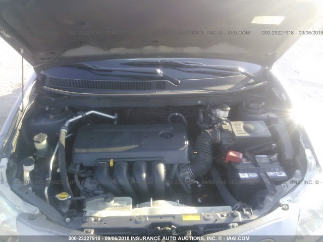 5Y2SL658X7Z415530 - 2007 PONTIAC VIBE ნაცრისფერი ფოტო 10