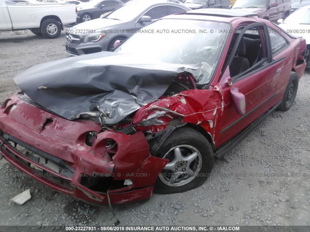 JH4DC4455RS034845 - 1994 ACURA INTEGRA LS RED photo 2
