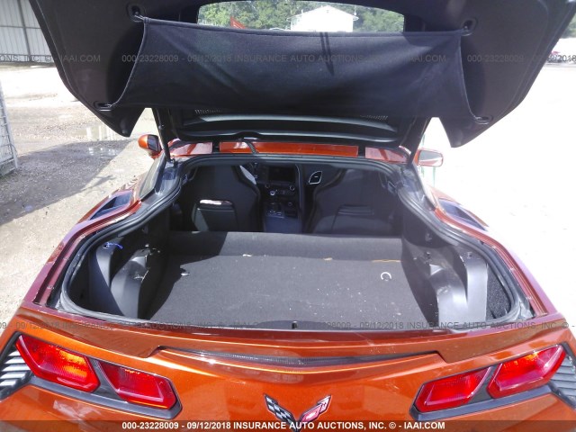 1G1YG2D78G5115145 - 2016 CHEVROLET CORVETTE STINGRAY/1LT/Z51 ORANGE photo 8