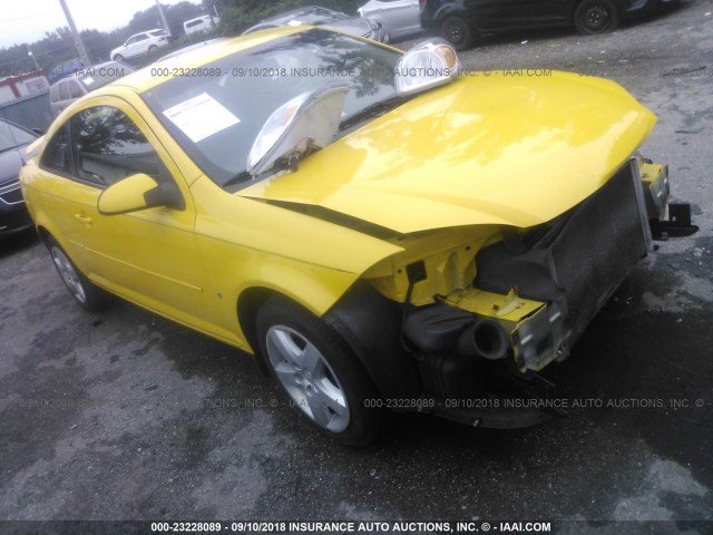 1G1AL18F777247570 - 2007 CHEVROLET COBALT LT YELLOW photo 1