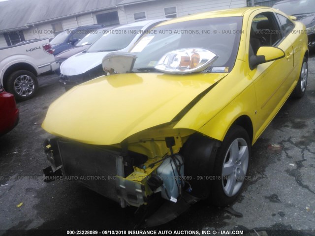 1G1AL18F777247570 - 2007 CHEVROLET COBALT LT YELLOW photo 6