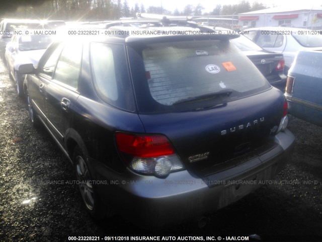 JF1GG68575H810446 - 2005 SUBARU IMPREZA OUTBACK SPORT/OUTBACK SPC BLUE photo 3