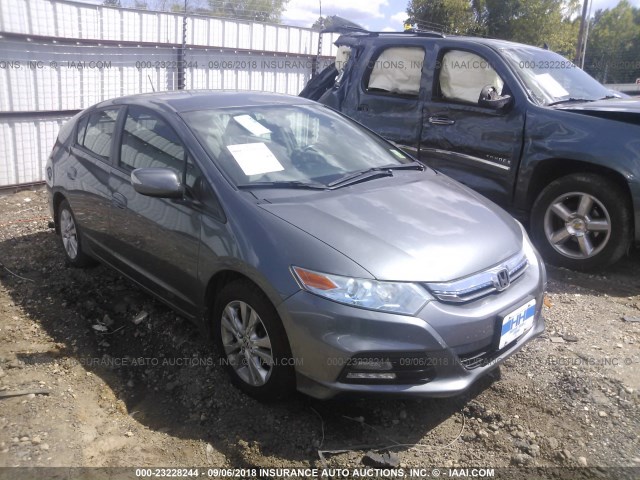 JHMZE2H7XCS000956 - 2012 HONDA INSIGHT EX GRAY photo 1