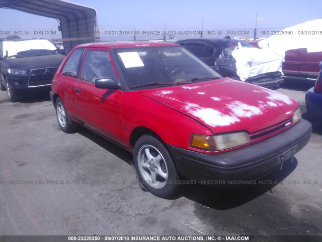 JM1BG2329L0187322 - 1990 MAZDA 323 SE RED photo 1