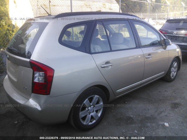 KNAFG525X87131688 - 2008 KIA RONDO LX/EX BEIGE photo 4