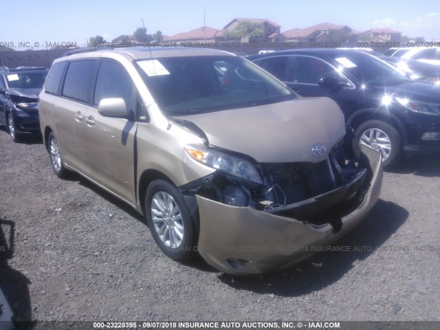 5TDYK3DC6CS178757 - 2012 TOYOTA SIENNA XLE/LIMITED TAN photo 1