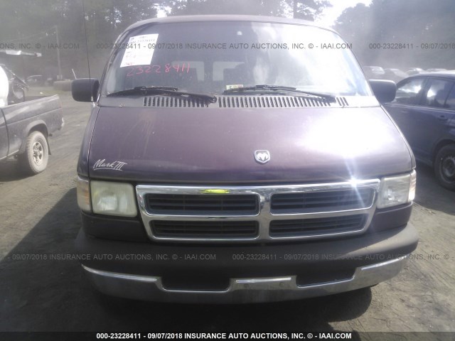 2B6HB21X5SK546321 - 1995 DODGE RAM VAN B2500 MAROON photo 6