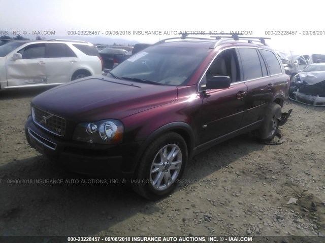 YV1CZ852951200270 - 2005 VOLVO XC90 V8 RED photo 2