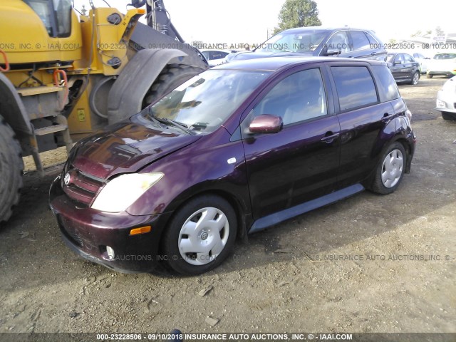 JTKKT624050113319 - 2005 TOYOTA SCION XA მუქწითელი ფოტო 2