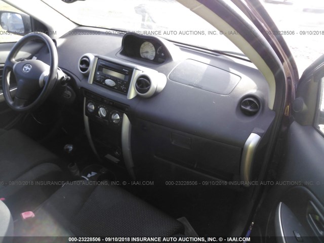 JTKKT624050113319 - 2005 TOYOTA SCION XA მუქწითელი ფოტო 5