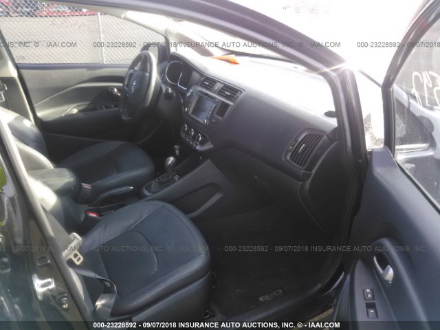 KNADN5A36C6088673 - 2012 KIA RIO EX/SX BLACK photo 5