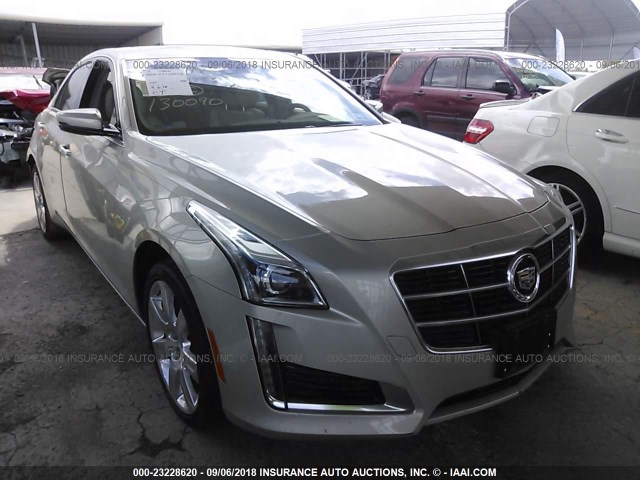 1G6AR5S35E0130090 - 2014 CADILLAC CTS LUXURY COLLECTION BEIGE photo 1