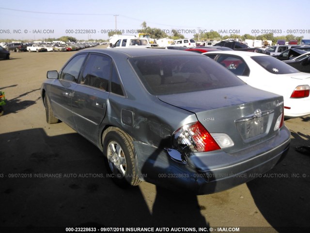 4T1BF28B3YU058659 - 2000 TOYOTA AVALON XL/XLS GRAY photo 3