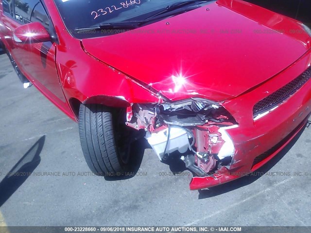 JTKDE167150052170 - 2005 TOYOTA SCION TC 红色 照片 6