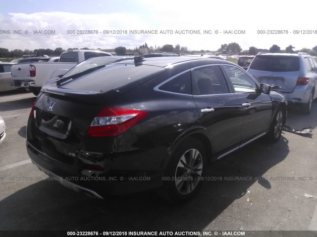 5J6TF1H33EL002504 - 2014 HONDA CROSSTOUR EX BLACK photo 4