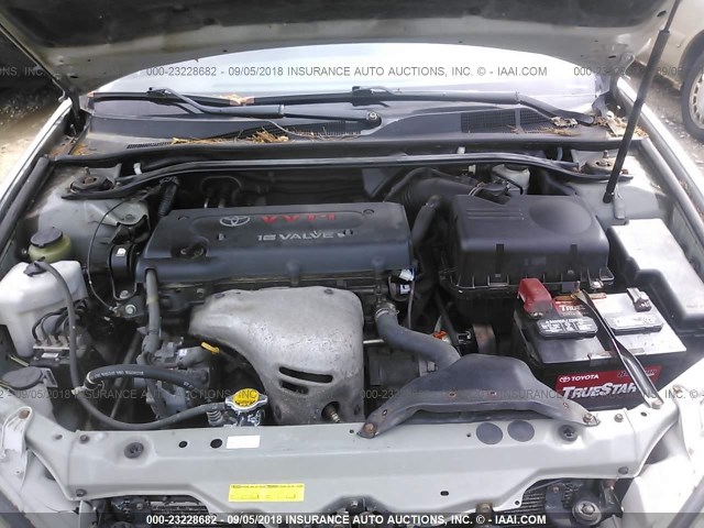 4T1BE32K15U411039 - 2005 TOYOTA CAMRY LE/XLE/SE 银色 照片 10