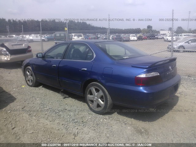 19UUA56883A031070 - 2003 ACURA 3.2TL TYPE-S BLUE photo 3