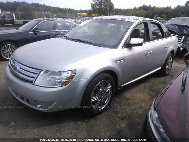 1FAHP28W58G135647 - 2008 FORD TAURUS LIMITED SILVER photo 2