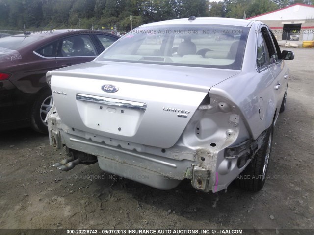 1FAHP28W58G135647 - 2008 FORD TAURUS LIMITED SILVER photo 6