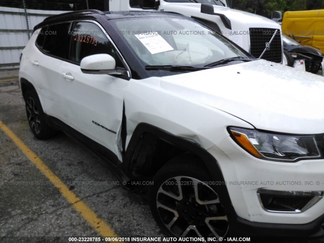 3C4NJDCB7JT349409 - 2018 JEEP COMPASS LIMITED WHITE photo 6