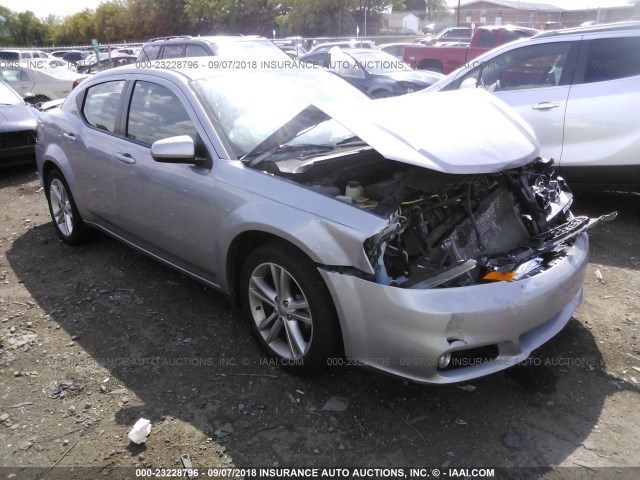 1C3CDZCB5DN544672 - 2013 DODGE AVENGER SXT SILVER photo 1