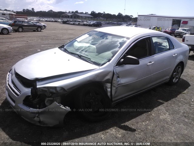 1G1ZA5EU8BF109831 - 2011 CHEVROLET MALIBU LS ვერცხლისფერი ფოტო 2