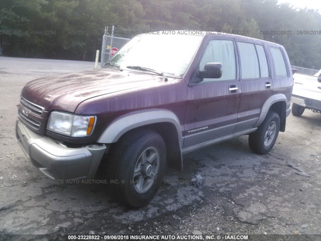 JACDS58X427J06759 - 2002 ISUZU TROOPER S/LS/LIMITED 勃艮第红 照片 2
