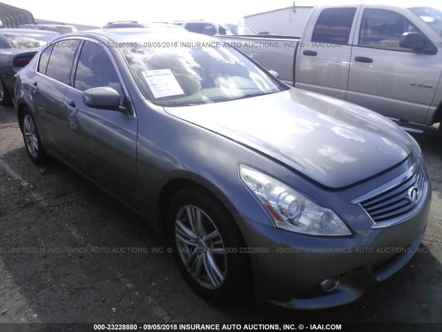 JN1DV6AP2CM810490 - 2012 INFINITI G25 JOURNEY GRAY photo 1