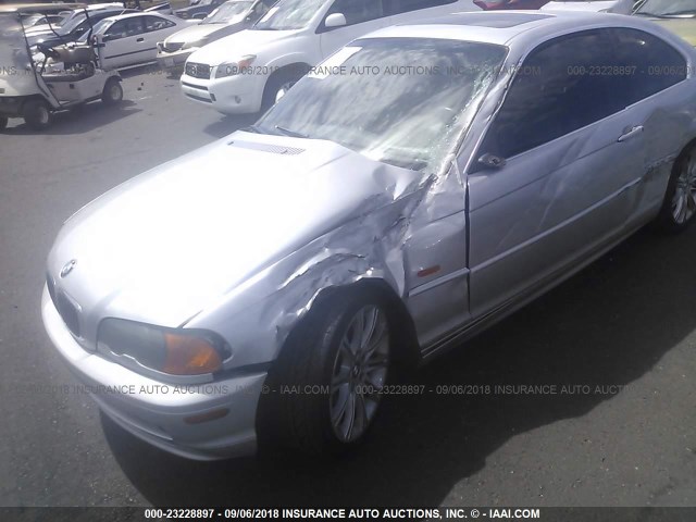 WBABN33441JW59766 - 2001 BMW 325 CI SILVER photo 6