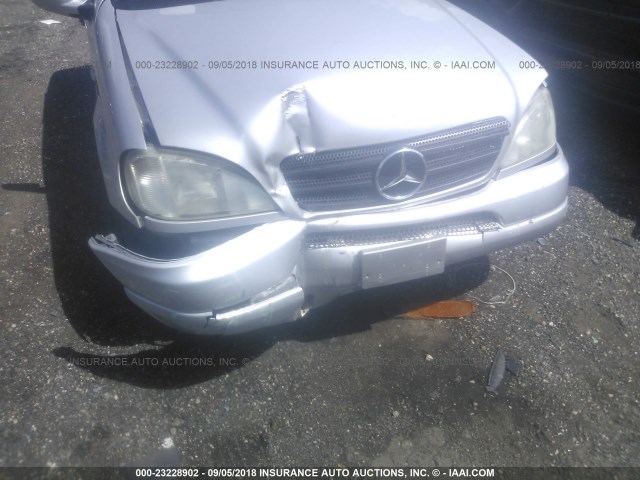 4JGAB72E3YA146023 - 2000 MERCEDES-BENZ ML 430 SILVER photo 6