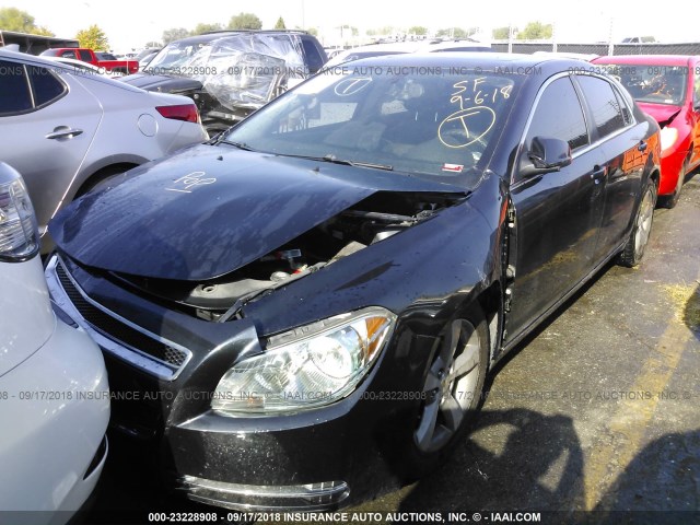 1G1ZC5E14BF216424 - 2011 CHEVROLET MALIBU 1LT BLACK photo 2