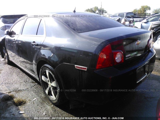 1G1ZC5E14BF216424 - 2011 CHEVROLET MALIBU 1LT BLACK photo 3