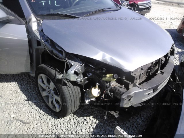 JM1BL1UG4B1481445 - 2011 MAZDA 3 I SILVER photo 6