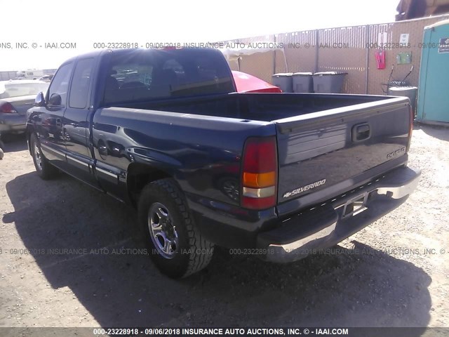 2GCEC19V221228137 - 2002 CHEVROLET SILVERADO C1500 Azul foto 3