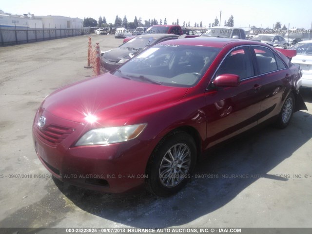 4T1BE46K17U093734 - 2007 TOYOTA CAMRY NEW GENERAT CE/LE/XLE/SE RED photo 2
