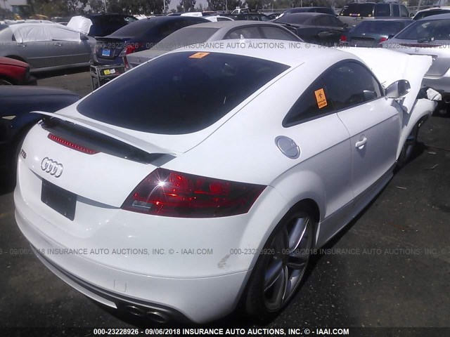 TRUB1AFK6D1008145 - 2013 AUDI TTS PREMIUM PLUS WHITE photo 4