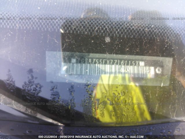 1G8AJ55FX7Z161158 - 2007 SATURN ION LEVEL 2 RED photo 9