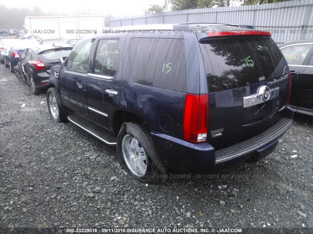 1GYFK53219R118138 - 2009 CADILLAC ESCALADE SPORT BLUE photo 3