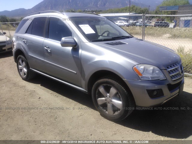 4JGBB8GB0AA590491 - 2010 MERCEDES-BENZ ML 350 4MATIC SILVER photo 1