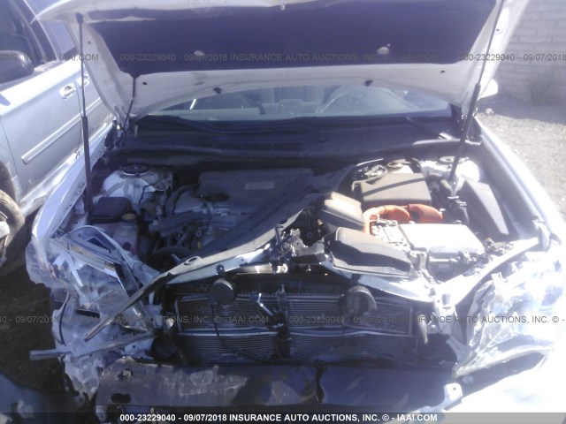 4T1BD1FK2DU080794 - 2013 TOYOTA CAMRY HYBRID/LE/XLE 白色 照片 10