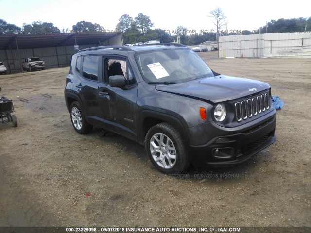 ZACCJABB5HPG18502 - 2017 JEEP RENEGADE LATITUDE GRAY photo 1