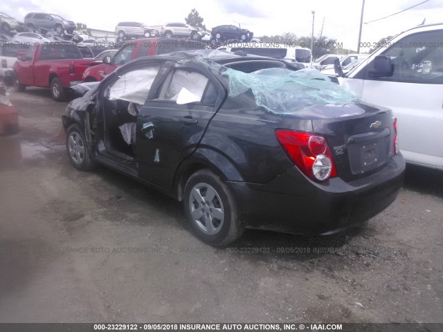 1G1JA5SH9G4128752 - 2016 CHEVROLET SONIC LS 灰色 照片 3