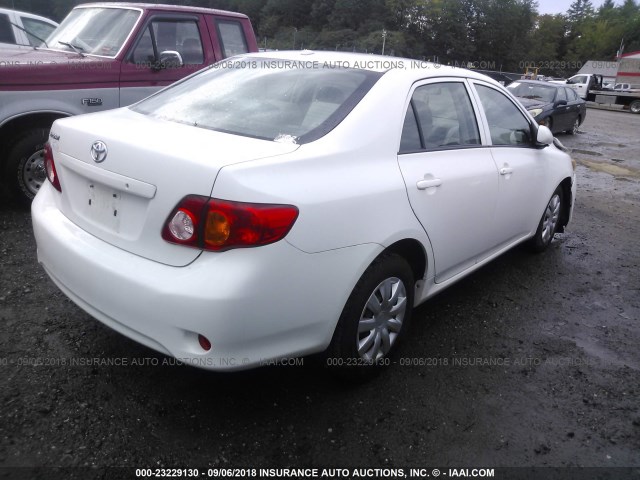 JTDBL40EX99020199 - 2009 TOYOTA COROLLA LE/XLE WHITE photo 4
