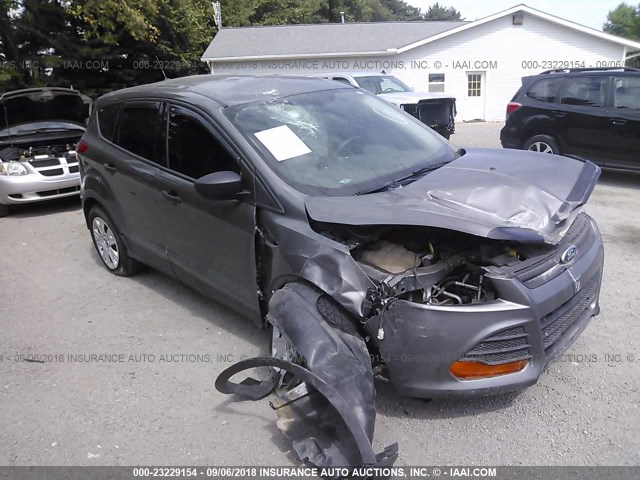 1FMCU0F74EUA91503 - 2014 FORD ESCAPE S GRAY photo 1