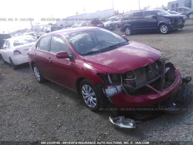 5YFBU4EE1DP107188 - 2013 TOYOTA COROLLA S/LE RED photo 1